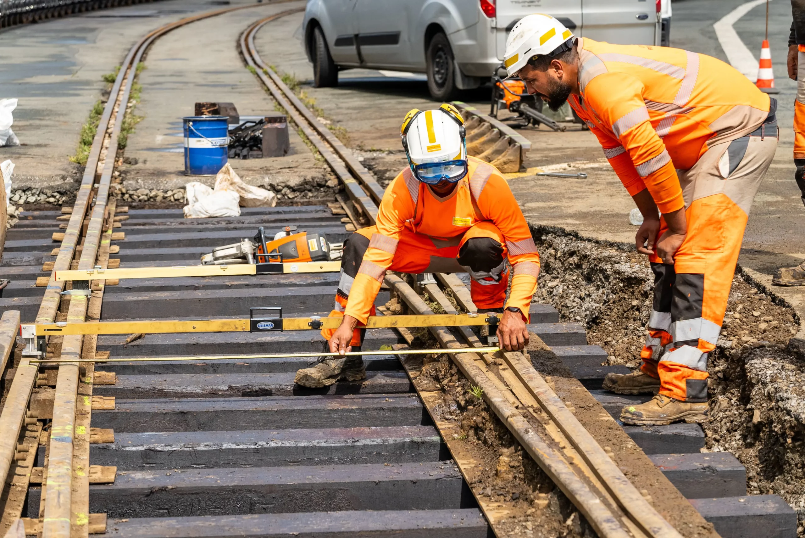 Opération d’entretien ferroviaire à Hendaye 2