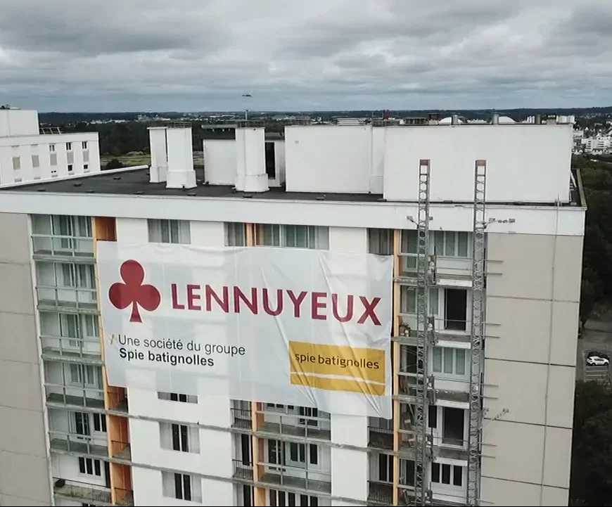 Spie batignolles Le Foll TP deconstruction tours Lorient